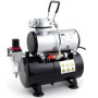 Fengda Compresseur Aerographe Professionnel FD-186 avec réservoir d’air/Régulateur de pression / 3L / 4 bars/Arrêt Auto