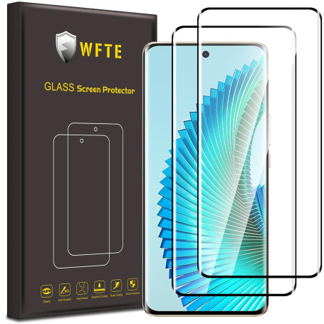 WFTE [Lot de 2] Verre Trempé pour Honor Magic 6 Lite 5G/X9b/X50, 3D Couverture Complète Film de Protection d'écran avec Haute Tr