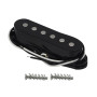 FLEOR Alnico 5 Micro ST Micros à simple bobinage Micro manche/milieu/chevalet de guitare noir pour guitare électrique ST SQ