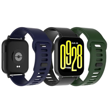Bigqin 3 Pièces Bracelets Compatibles avec Xiaomi Redmi Watch 5 Active/5 Lite/Huawei Watch GT 5/4 46mm Strap Sport Band 5.5"-8.7