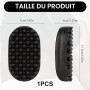 Eponge Cheveux Afro,Brosse à cheveux,Brosse à cheveux en caoutchouc,Brosse Cheveux Bouclés,Pinceau lavable Afro Hair Brosse Curl