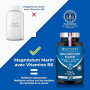 Magnésium Marin + Vitamine B6 | Breveté Simag55™ | 150 mg/jour | Origine 100% Naturelle | Combat Efficacement la Fatigue | 120 G