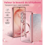 samanoya Glitter Coque Magnétique pour Samsung Galaxy S26 Ultra Compatible avec MagSafe，Brillance Paillette élégance Housse de P