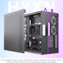 H2(2026)HYXN Boitier PC–Avec 8 Ventilateurs PWM ARGB(6x140mm et 2x120mm)Grand boîtier PC ATX Mid-Tower à Double Chambre pour Flu