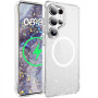SIYOPINPFY Coque à Paillettes pour Samsung Galaxy S26 Ultra, Clair JY | Magnétique Compatible avec MagSafe , Etui Bling Cristal 