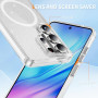 SIYOPINPFY Coque à Paillettes pour Samsung Galaxy S26 Ultra, Clair JY | Magnétique Compatible avec MagSafe , Etui Bling Cristal 