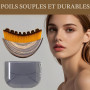 KIRZAX Lot de 2 brosses pour le visage pour le drainage lymphatique, brosse pour le visage pour le drainage lymphatique, brosse 