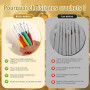 Benlay Crochets à Tricoter 10 mm, Crochets à Poignées Ergonomiques Souples | Tricot et Crochet, pour Mains Arthritiques, Outil d