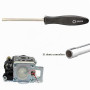 Tournevis Reglage Carburateur,Tournevis Carburateur,Outil de Réglage Cannelé à 21 Dents,pour Carburateur 2T,Petit Moteur Husqvar