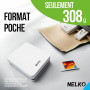 Nelko PP01 Mini Imprimante Photo Portable,Blanc,1 Machine + 100 Feuilles | Impresión color HD resistente agua/manchas, Compatibl