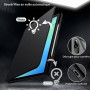 JETech Coque Rotatif pour Samsung Galaxy Tab S10 FE Plus 13,1", Noir | Support Rotatif à 360°, Étui Housse Dos Transparent, Veil