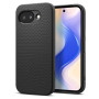 Spigen Liquid Air Coque pour Google Pixel 10a - Noir Mat | Motif géométrique avec grip antidérapant, Technologie Spigen Sound Tu