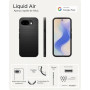 Spigen Liquid Air Coque pour Google Pixel 10a - Noir Mat | Motif géométrique avec grip antidérapant, Technologie Spigen Sound Tu