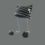 Grunge Bonnets tricotés au crochet pour femmes filles renard oreilles de chat gothique Emo Alt Y2K Accessoires Grunge Vêtements