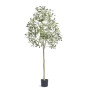 VEVOR Arbre Artificiel Olivier pour Maison Bureau Hôtel Centre Commercial | Plante Artificielle Verte 155 cm en PE, Feuillage Ré