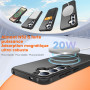 BENTIACC Coque pour Samsung Galaxy S24 Plus/S25 Plus, Support à Aimant | Angle 120° Magnétique, résistance militaire, anti-rayur