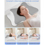 Oreiller Ergonomique Cervical, 3 en 1 Oreiller Memoire Forme, Oreiller Cervical, Coussin Ergonomique pour Les Dormeurs sur Le cô