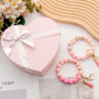 AOKSUNOVA Porte Clef Femme Porte Clé Bracelet Porte Clef Voiture | Porte-clés bracelet en perles de silicone, léger et pratique,