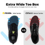 FitVille Chaussures de Running Homme Extra Larges Respirantes | Baskets légères pour la course et la marche. Usage intérieur et 