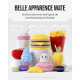 ELEGOO PLA Matte Filament 4 Couleurs 4KG 1,75 mm | Jaune Soleil Bleu Glace Rose Sakura Violet Lavande, Haute Précision, Bobine 1