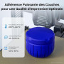 DEEPLEE Filament PLA+ 1.75mm Noir, Blanc, Rouge, Bleu Foncé 4kg | Bobine PLA Plus Filament Bundle pour Imprimantes 3D FDM, Haute