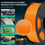 SUNLU PLA+ Filament 1.75mm, Durabilité et Résistance Accrues | Filament PLA Plus pour imprimantes 3D FDM, Bobine de 1 kg, pla+ O