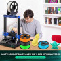 SUNLU PLA+ Filament 1.75mm, Durabilité et Résistance Accrues | Filament PLA Plus pour imprimantes 3D FDM, Bobine de 1 kg, pla+ O
