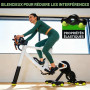 4 Plaques à Bascule avec 8 Balles de Tennis, Adaptateurs de Pieds pour Entraîneurs de vélo, Adaptateurs de Pieds à Bascule pour