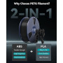 SUNLU PETG Filament 1.75 mm, Haute Résistance Filament d'imprimante 3D PETG | Durabilité et flexibilité inégalées, Convient à la