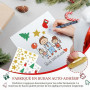 Coicok 394 Pièces Autocollants Paillettes Noël, Autocollantes, Noël Stickers, Gommettes, Stickers Noel Scrapbooking, Calendrier