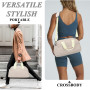 Petit sac de sport léger de 35,6 cm pour homme et femme - 20 x 35 x 20 cm, beige
