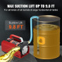 VEVOR Pompe Transfert Diesel 37,8 L/min Pompe Gasoil 12 V CC Pompe Transfert Carburant Électrique Buse Arrêt Auto Pompe à Fioul