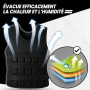 Fitby Gilet lesté 10 kg réglable avec poids amovibles, musculation, noir | Veste lestée pour course, crossfit, calisthénie et st