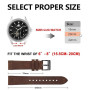 BISONSTRAP Bracelet de Montre en Cuir Vieilli, Bracelets de Rechange pour Hommes, Dégagement Rapide, Largeur de Bande 18mm 20mm