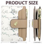 Farcauo Portefeuilles pour Femme Porte-Monnaie RFID Petits Mini à Motif Floral Marron Femme Petits avec Compartiment Documents e