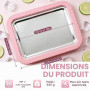 KOMUNJ Plaque à glace pour faire de la glace, machine à glace avec 2 spatules - Machine à rouler en fer en acier inoxydable - Co