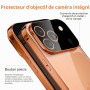 MIMGOAL Coque iPhone 18 Pro/17 Pro Anti Espion Magnétique Bleu Foncé | Protection de la vie privée à 25 degrés, verre trempé à l