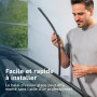 BOSCH Balai d'essuie-glace Aerotwin Spoiler A297S 3397007297 | Jeu de 2 Balais d'essuie-glaces de Remplacement Avant - Livrés av