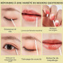 RDNKVB Lot De 500 Cotons-Tiges Avec Manche En Bois，Micro Applicateur, 10 Cm, En Bois Pour Sourcils, Maquillage, Tatouage, Ongles