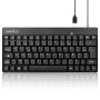 perixx PERIBOARD-422 FR, Mini Clavier Filaire AZERTY USB-C - Noir