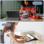 CACOE Coque Compatible avec Redmi Pad Pro 12,1 Pouces 2024, Fin Étui avec Verre Trempé avec Fonction Support, Noir