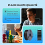 SUNLU 250G Filament PLA Set de 16 Couleurs, PLA Filament Imprimante 3D | Bobinage soigné, Précision dimensionnelle +/- 0.02mm, B