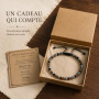 Lueaurra Bracelet Homme Pierres Naturelles Cadeau Homme Garçon | Cadeaux Homme Cadeau Anniversaire Homme Cadeau Noel Fete des Pe