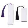 Lot de 30 Marque-pages Vierges par Sublimation, Marque-pages Double Face en MDF avec Pompons Colorés, étiquettes pour Lecteurs, 
