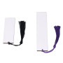 Lot de 30 Marque-pages Vierges par Sublimation, Marque-pages Double Face en MDF avec Pompons Colorés, étiquettes pour Lecteurs, 