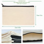 Aibeli 20 Pièces Petite Pochette Tissu Zippée pour Graffiti et Impression | Petite Sac en Tissu Vierge DIY, Pochon, Pochette Maq