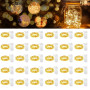 DWDHYEAN Lot de 30 Guirlande Lumineuse LED Mini Guirlande a Pile 1M 10 Fil de Cuivre Intérieur et Extérieur Décoration Lumière p