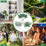 JOZMMZEOOA 30 Pièces Eucalyptus Artificiel,Eucalyptus Fleurs Séchées | Feuillage Artificiel D'Eucalyptus Artificielles Branche D