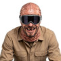 Yuritrox Cagoule 3D Adulte, Masque de Ski Respirant, Cache-Cou Coupe | Vent en Polyester Extensible, Visage Imprimé pour Moto, V