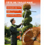 LADAMI Débroussailleuse à essence 52 cc 2 temps avec coupe-bordure à essence et débroussailleuse, taille-haie, tronçonneuse 3 CV